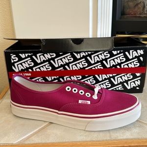 Brand new raspberry colored vans